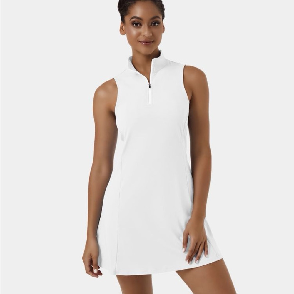 HALARA Women's White Tennis Dress